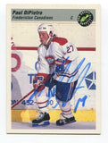1993 Classic Pro Paul DiPietro Signed Card Hockey Autograph NHL AUTO #104