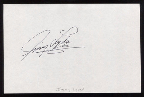 Jimmy Lydon Signed HUGE 8x5 Inch Page Autographed Actor Producer Signature