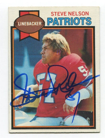1979 Topps Steve Nelson Signed NFL Football Card Autographed AUTO #56