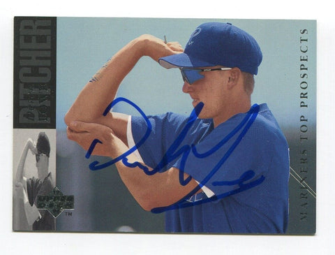 1993 Upper Deck Derek Lowe Signed Card Baseball MLB Autographed AUTO #89 Pilots