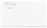 Bill Russell Signed 3x5 Index Card Autographed MLB Baseball Los Angeles Dodgers