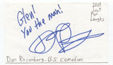 Dan Rosenberg Signed 3x5 Index Card Autographed Signature Comedian Comic Actor