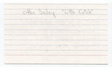 Otha Little Catch Bailey Signed 3x5 Index Card Autographed Baseball Negro League