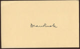 Dean Rusk Signed Index Card Autographed Signature AUTO Secretary of State