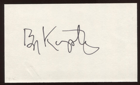 Ben Kingsley Signed Index Card Signature Autographed AUTO 1994 Mailing Envelope