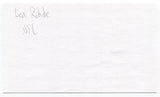 Len Rohde Signed 3x5 Index Card Autographed NFL Football San Francisco 49ers