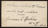 Garner Eckler Signed Card Yodeling Twins Autographed Authentic Signature