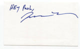 Weakerthans Jason Tait Signed 3x5 Index Card Autographed Signature