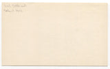 Hal Jeffcoat Signed 3x5 Index Card Baseball Autographed Signature Chicago Cubs