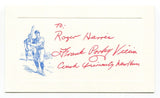 Frank "Porky" Vieira Card Autograph MLB Baseball Roger Harris Collection
