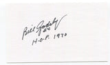 Bill Gadsby Signed 3x5 Index Card Autographed NHL Hockey Detroit Red Wings HOF