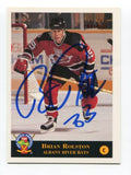 1993 Classic Blue Chip Brian Rolston Signed Card Hockey Autograph NHL AUTO #90