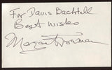 Margaret Truman Signed Index Card Autographed Signature AUTO