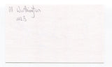 Al Worthington Signed 3x5 Index Card Autographed Baseball MLB New York Giants