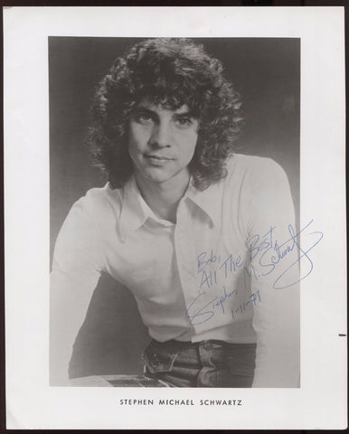 Stephen Michael Schwartz Signed 8x10 Photo  Autographed AUTO Please Stand By