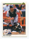 1990 Upper Deck Don Slaughter Signed Card Baseball Autograph MLB AUTO #152