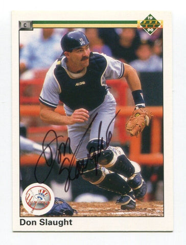 1990 Upper Deck Don Slaughter Signed Card Baseball Autograph MLB AUTO #152