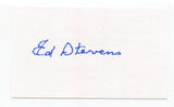 Ed Stevens Signed 3x5 Index Card Autographed Baseball Brooklyn Dodgers
