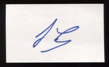 Jay Leno Signed 3 x 5 Inch Index Card HUGE Autographed The Tonight Show