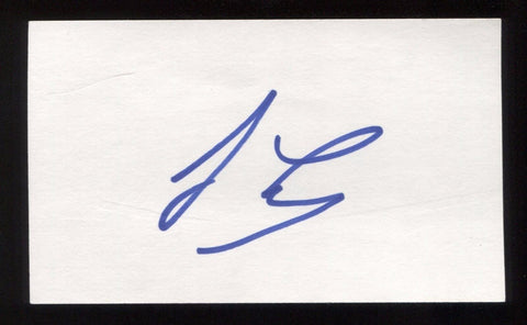Jay Leno Signed 3 x 5 Inch Index Card HUGE Autographed The Tonight Show