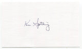 Ken Szotkiewicz Signed 3x5 Index Card Autographed Football NFL Detroit Tigers
