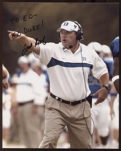 Ted Roof Signed 8x10 Photo College NCAA Football Coach Autograph Duke