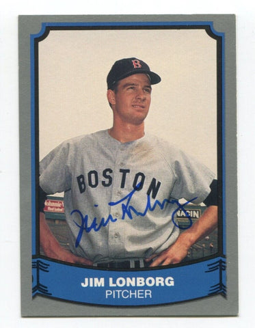 1988 Pacific Legends Jim Lonborg Signed Card Baseball Autographed AUTO #80