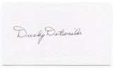 Ducky Detweiler Signed 3x5 Index Card Autographed Baseball 1942 Boston Braves