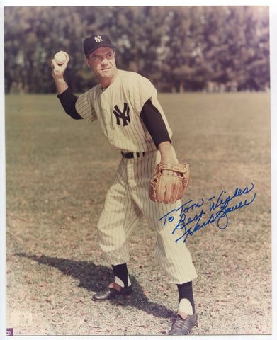 Hank Bauer Signed 8x10 Photo Autographed MLB Baseball New York Yankees
