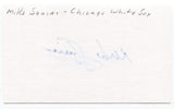 Mike Squires Signed 3x5 Index Card Autographed MLB Baseball Chicago White Sox