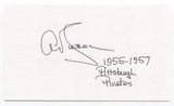 Arthur "Red" Swanson Signed 3x5 Index Card Autographed Baseball MLB Pirates