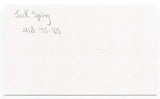 Jack Spring Signed 3x5 Index Card Autographed Baseball Philadelphia Phillies