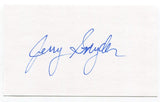Jerry Snyder Signed 3x5 Index Card Autographed MLB Baseball Washington Senators
