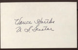 Vance Hartke Signed Index Card Autographed Signature AUTO United States Senator