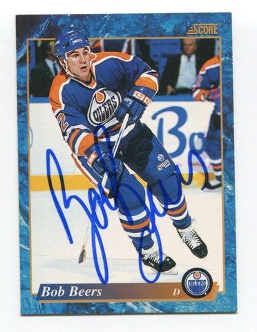 1994 Pinnacle Bob Beers  Signed Card Hockey Autograph NHL AUTO #575