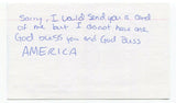 Pat Angerer Signed 3x5 Index Card Autographed Signature NFL Football Colts