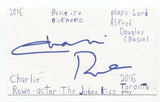 Charlie Rowe Signed 3x5 Index Card Autographed Signature The Golden Compass