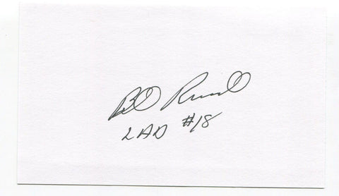 Bill Russell Signed 3x5 Index Card Autographed MLB Baseball Los Angeles Dodgers
