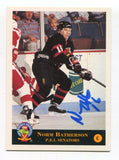 1994 Classic Pro Prospects Norm Batherson Signed Card Hockey Autograph AUTO #157