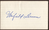 Winfield Dunn Signed Index Card Autographed Signature AUTO United States Senator