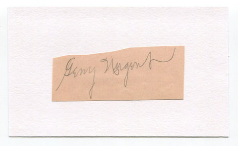 Gerald "Gerry" Nugent Signed Cut Index Card Autographed Phillies Owner MLB