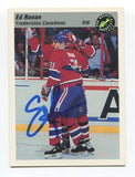 1993 Classic Pro Prospects Ed Ronan Signed Card Hockey Autograph AUTO #134