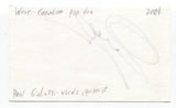 Wave - Paul Gigliotti Signed 3x5 Index Card Autographed Signature