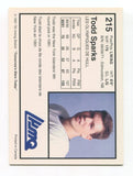 1991 7th Inning Sketch Todd Sparks Signed Card Hockey NHL Autograph AUTO #215