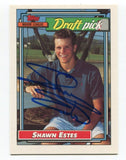 1992 Topps Shawn Estes Signed Card Baseball Autographed AUTO #624