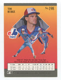 1991 Fleer Ultra Tim Burke Signed Card MLB Baseball Autographed #198