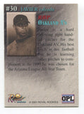 2001 Royal Rookies Javier Calzada Signed Card Baseball MLB Autographed AUTO #30