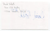 David Volek Signed 3x5 Index Card Autograph Hockey NHL New York Islanders