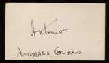 Antonio Machin Signed Card 1932 Autographed El Mansiero The Peanut Vendor Song