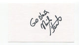 Mike Stenhouse Signed 3x5 Index Card Autographed Baseball Montreal Expos